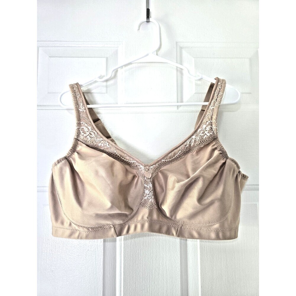 Glamorise 46B Women's Plus Size MagicLift Seamless Bra Wirefree 1007 NWOT - Picture 4 of 9